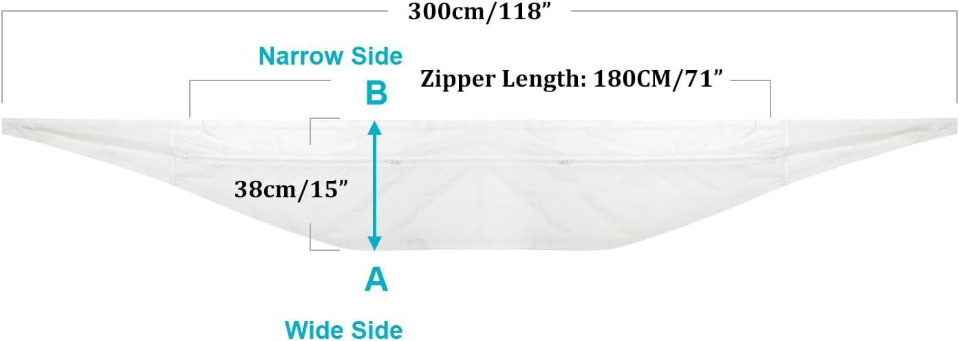 image:image600CM Tissu De Calfeutrage pour Fentres pour Climatiseur Mobile et ScheLinge Fonctionne avec Toutes Les Units de Climatisation Mobiles Installation FacileFentre 300CM