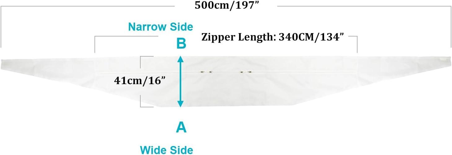 image:image600CM Tissu De Calfeutrage pour Fentres pour Climatiseur Mobile et ScheLinge Fonctionne avec Toutes Les Units de Climatisation Mobiles Installation Facile500 cm
