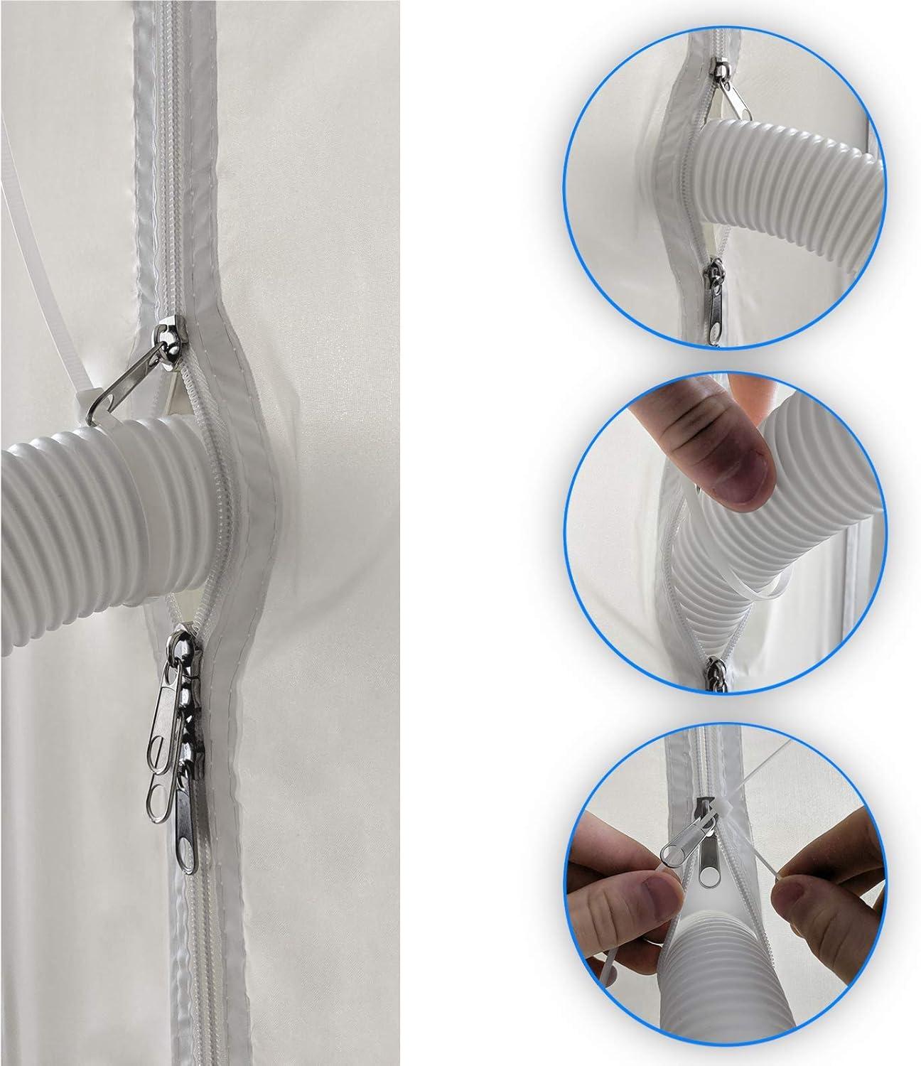 image:image600CM Tissu De Calfeutrage pour Fentres pour Climatiseur Mobile et ScheLinge Fonctionne avec Toutes Les Units de Climatisation Mobiles Installation Facile90x210 cm Standard