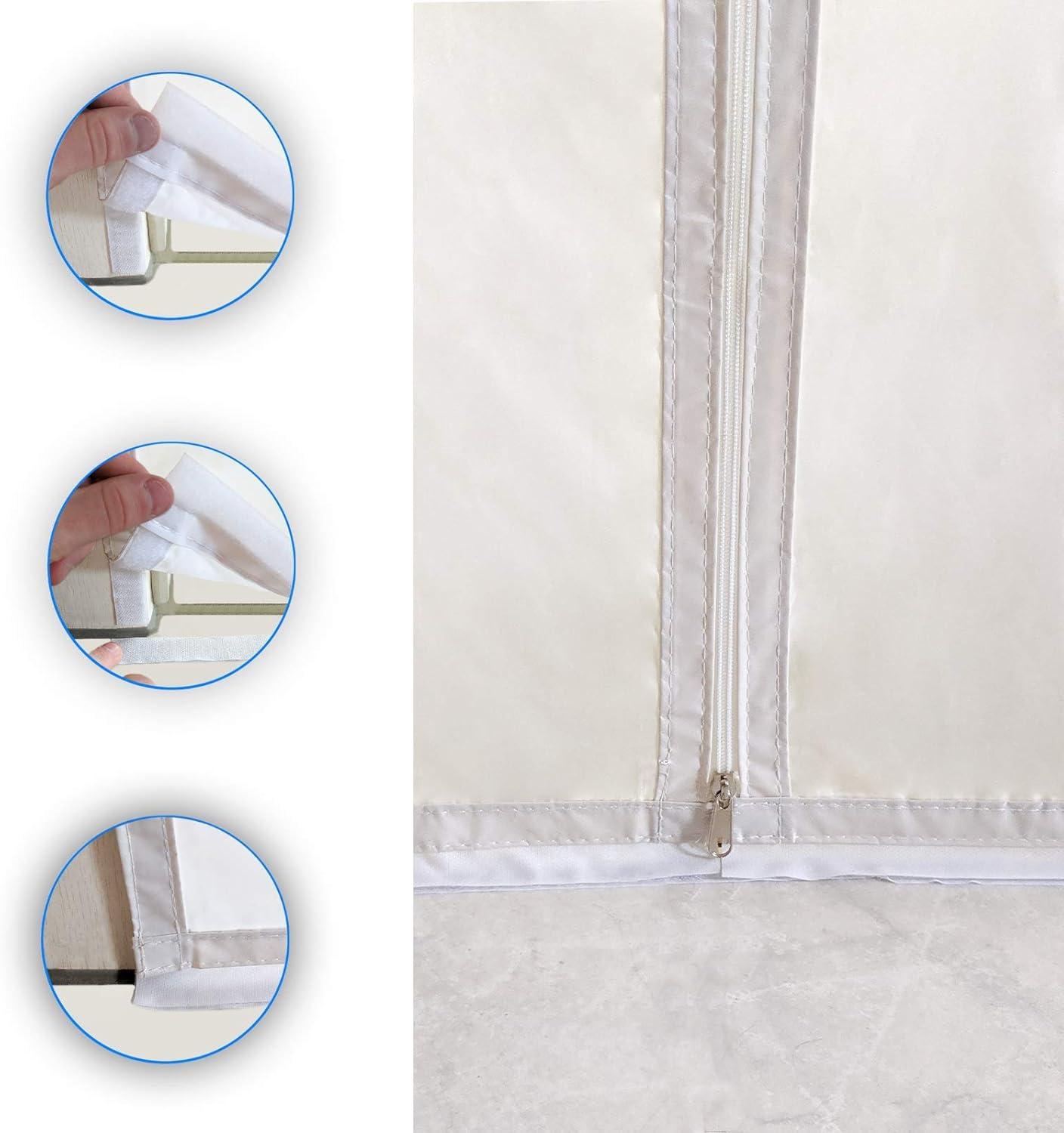 image:image600CM Tissu De Calfeutrage pour Fentres pour Climatiseur Mobile et ScheLinge Fonctionne avec Toutes Les Units de Climatisation Mobiles Installation Facile90x210 cm Standard