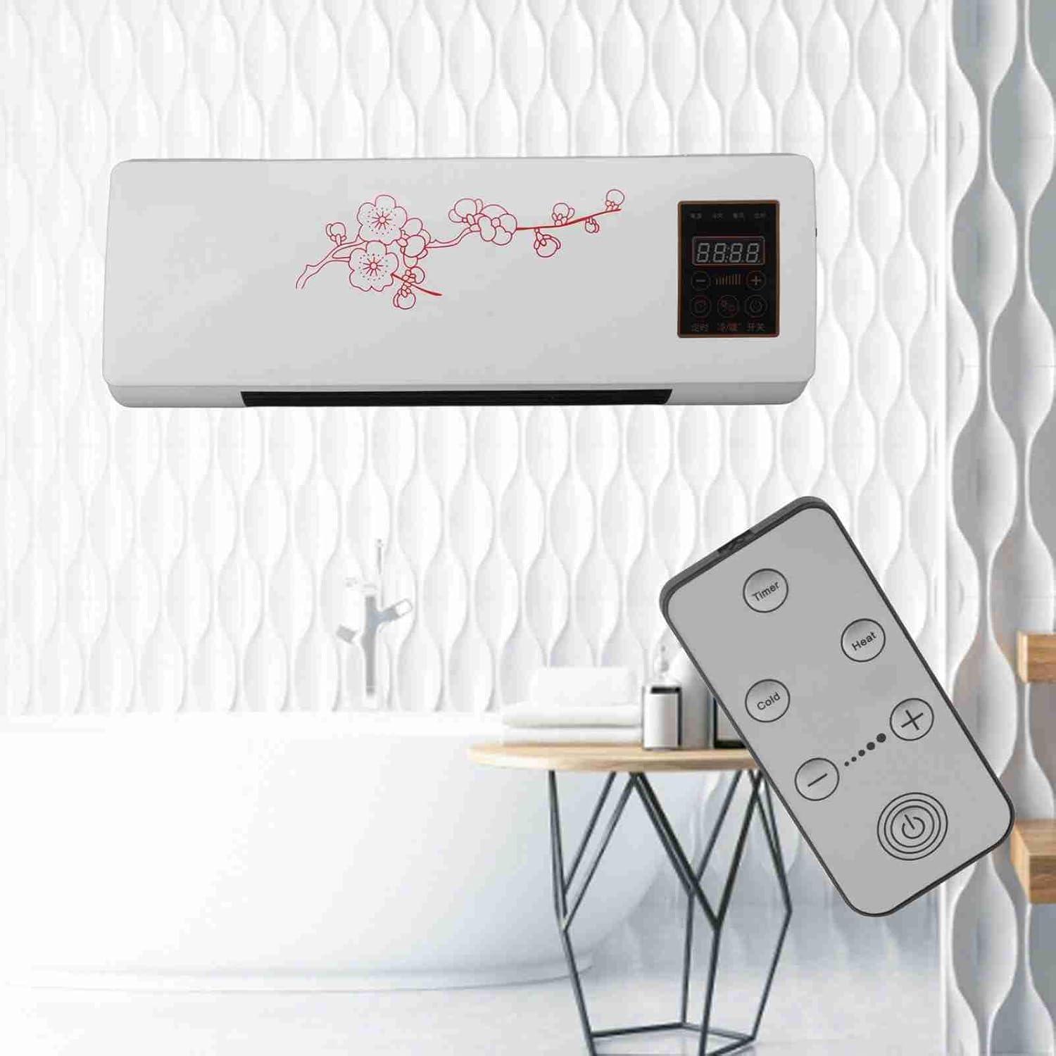 image:imageAramox Climatiseur Polyvalent Prise UE 220 V Refroidisseur Dair Mural Portable Faible Bruit avec Tlcommande pour Salle de Bain Chambre Coucher