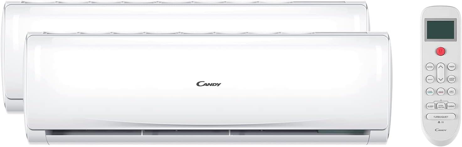 image:imageCandy Climatiseur Smart Linea Pura 9000 Btu 19 dBA pompe chaleur air chaud autonettoyage contrle distant18000 Btu 9000 12000