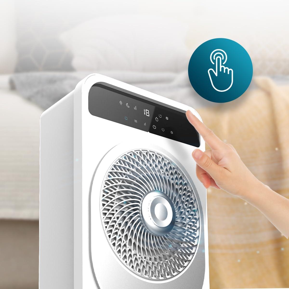 image:imageCecotec Refroidisseur vaporation EnergySilence 3500 Cool Compact 65 W Rservoir 35 L 3 Vitesses Oscillation 70 Roulettes Multidirectionnelles 2 Refroidisseurs Inclus5 L