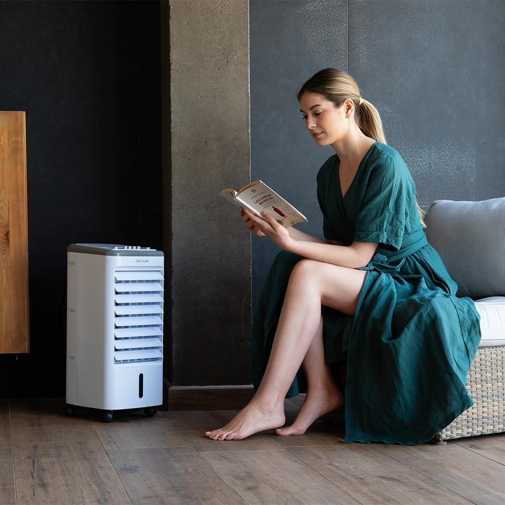 image:imageCecotec Refroidisseur vaporation EnergySilence 3500 Cool Compact 65 W Rservoir 35 L 3 Vitesses Oscillation 70 Roulettes Multidirectionnelles 2 Refroidisseurs Inclus3 5 L