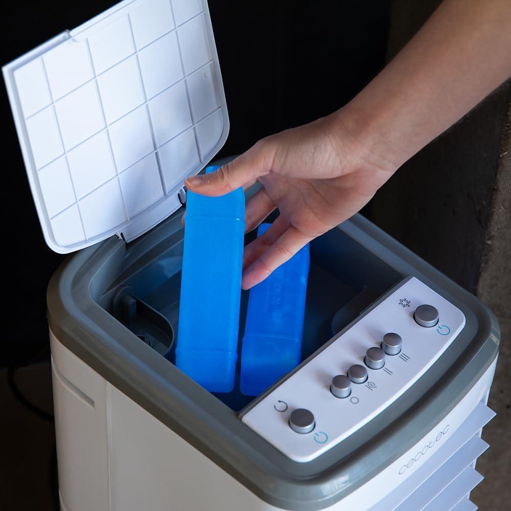 image:imageCecotec Refroidisseur vaporation EnergySilence 3500 Cool Compact 65 W Rservoir 35 L 3 Vitesses Oscillation 70 Roulettes Multidirectionnelles 2 Refroidisseurs Inclus3 5 L