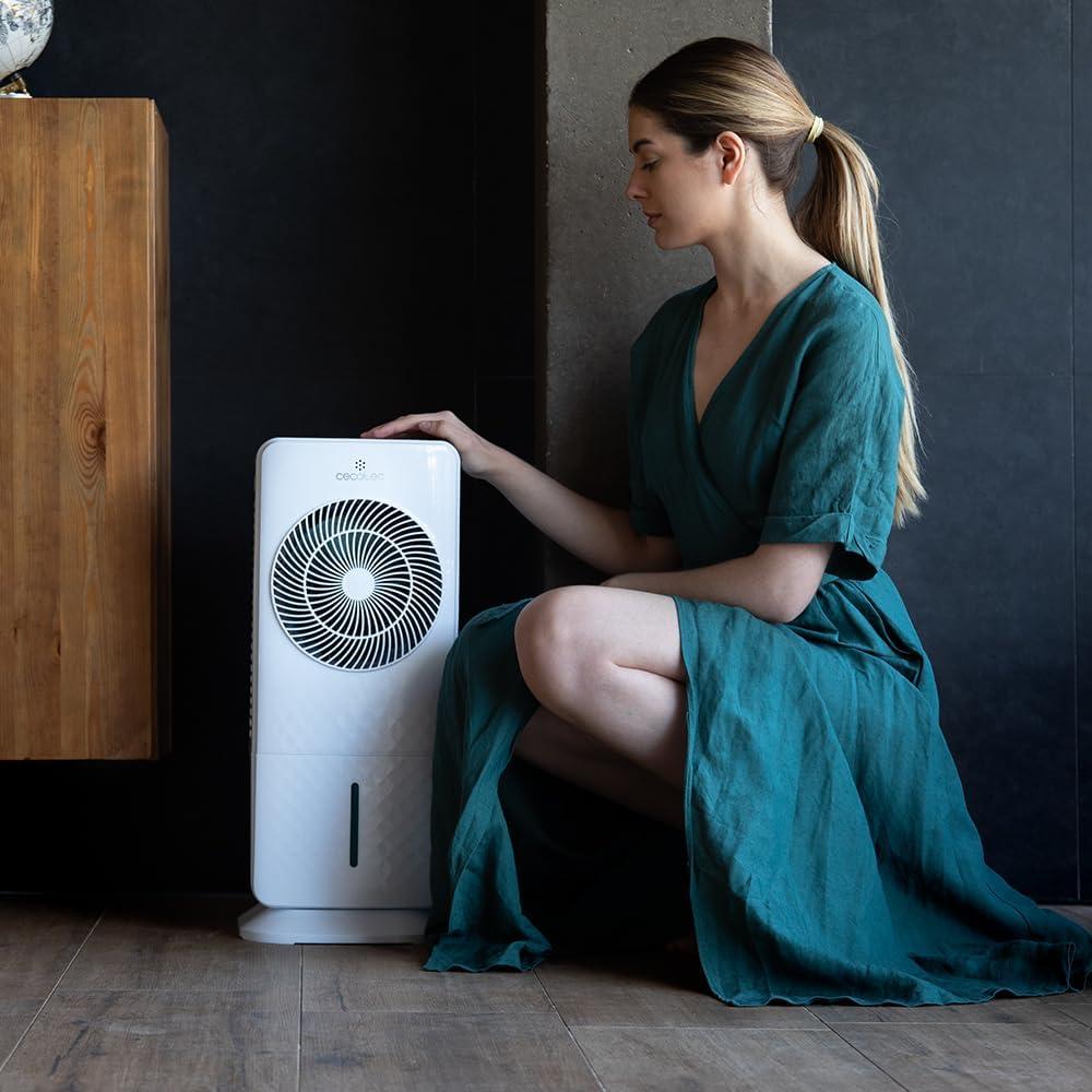 image:imageCecotec Refroidisseur vaporation EnergySilence 3500 Cool Compact 65 W Rservoir 35 L 3 Vitesses Oscillation 70 Roulettes Multidirectionnelles 2 Refroidisseurs Inclus3 5 L