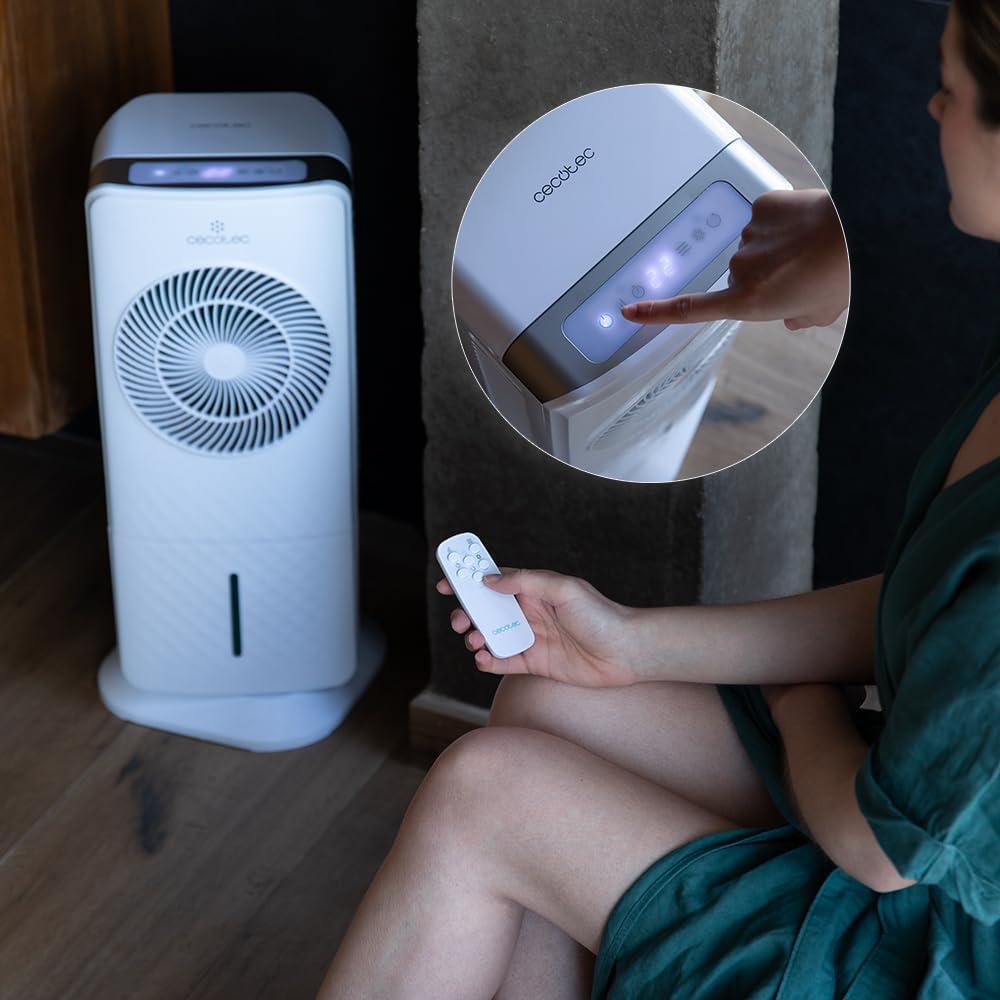 image:imageCecotec Refroidisseur vaporation EnergySilence 3500 Cool Compact 65 W Rservoir 35 L 3 Vitesses Oscillation 70 Roulettes Multidirectionnelles 2 Refroidisseurs Inclus3 5 L