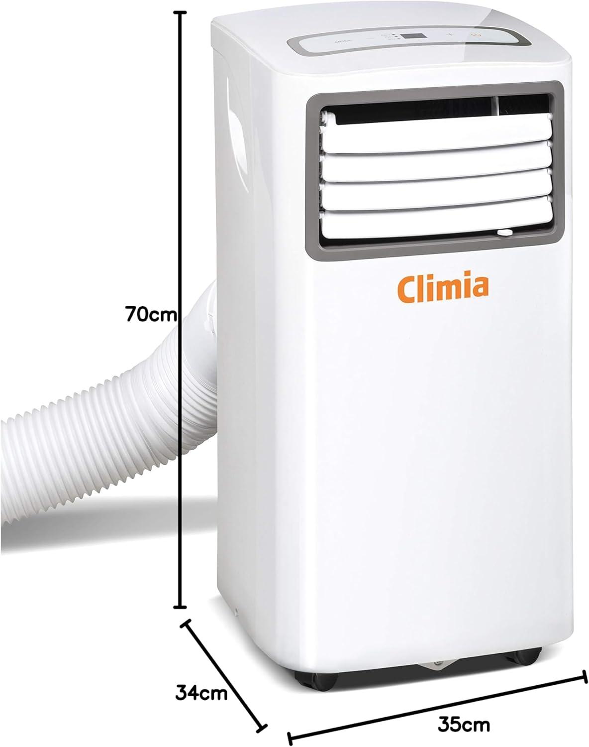 image:imageClimia CMK 2600 climatiseur mobile refroidisseur dair 3en1 ventilateur climatisation et dshumidificateur avec vacuation capacit 80 m3