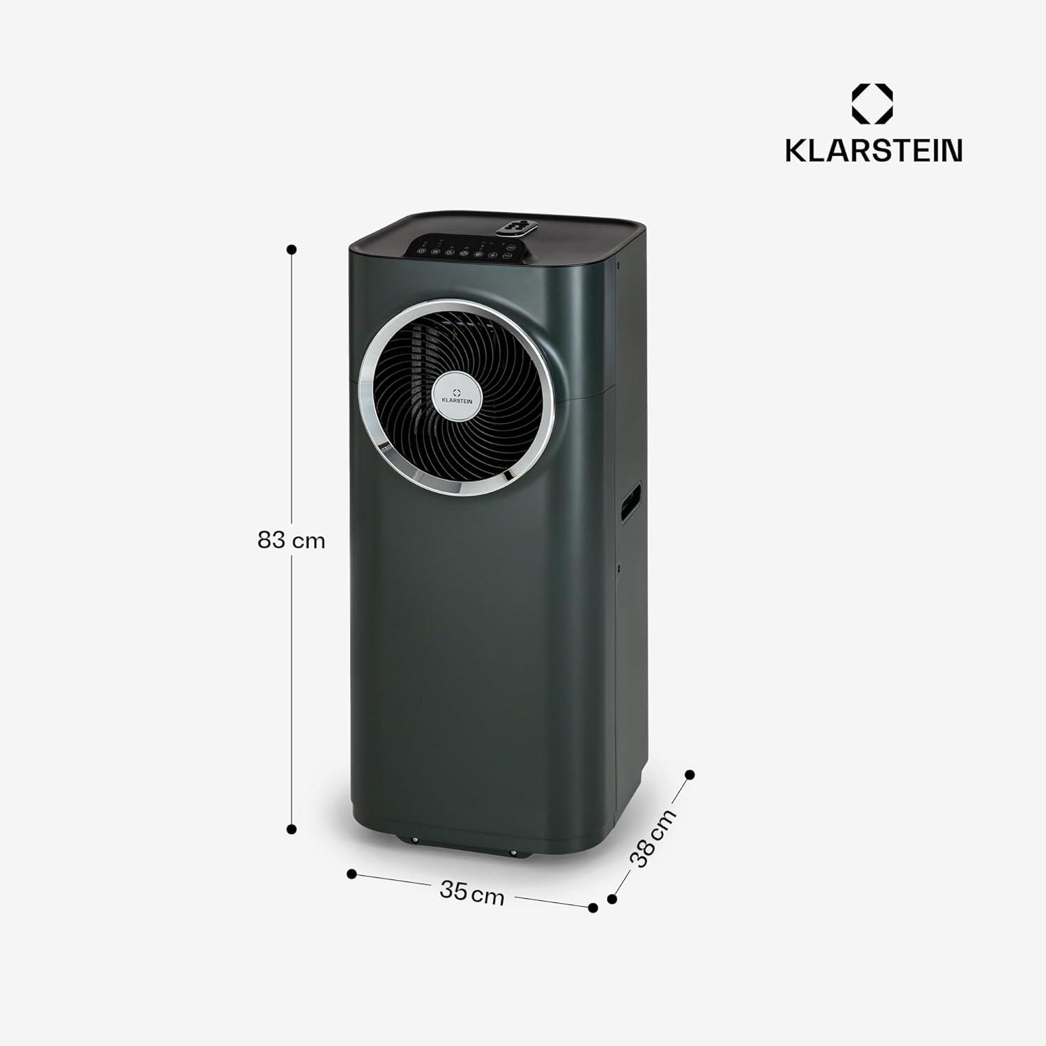 image:imageKlarstein Climatiseur Mobile Silencieux Smart Climatisation Portable 5 en 1 Mini Clim Purificateur et Elimination Odeurs Dshumidificateur dAir Mode Nuit Faible Conso 12K BTU ClimatiseursAnthracite