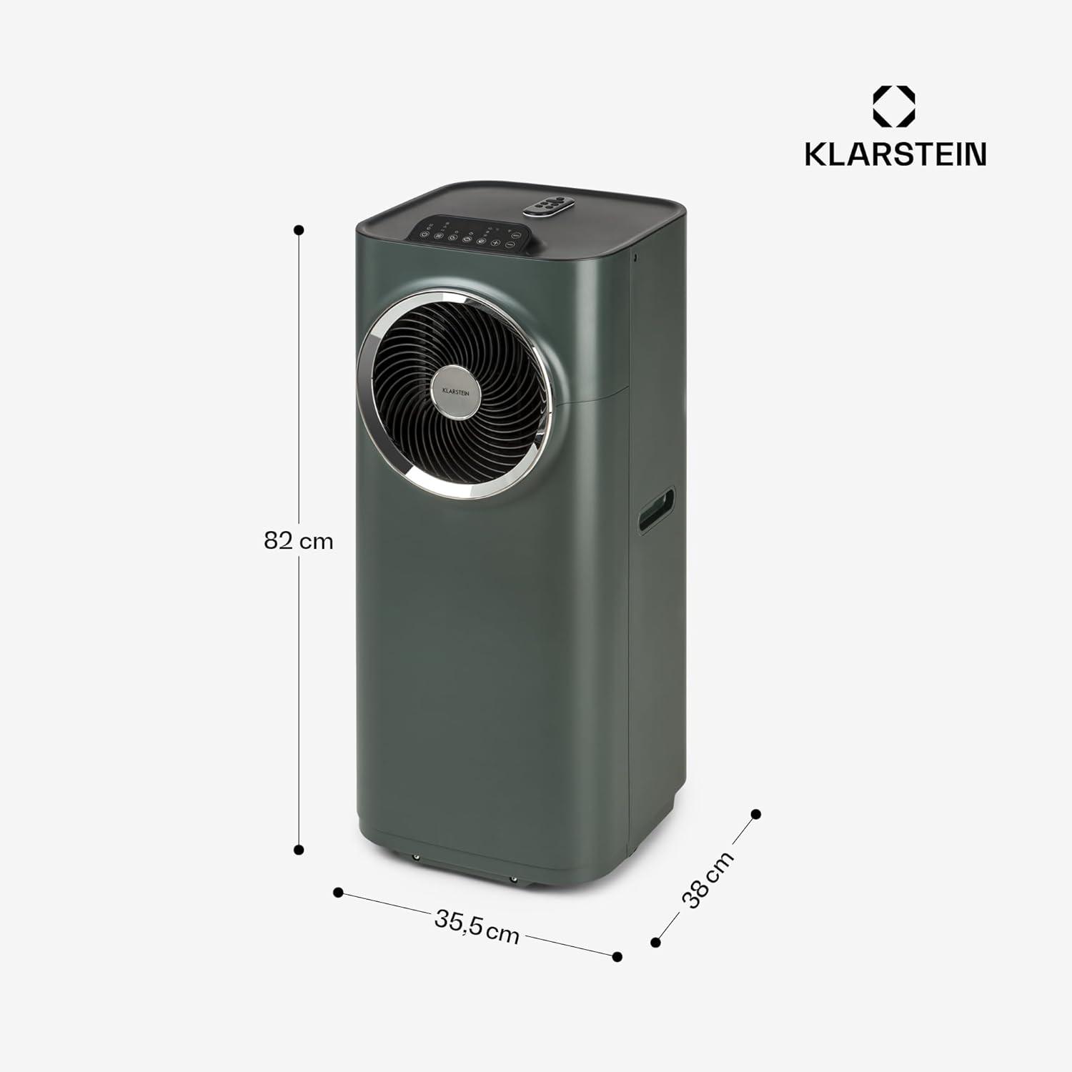 image:imageKlarstein Climatiseur Mobile Silencieux Smart Climatisation Portable 5 en 1 Mini Clim Purificateur et Elimination Odeurs Dshumidificateur dAir Mode Nuit Faible Conso 12K BTU ClimatiseursAnthracite