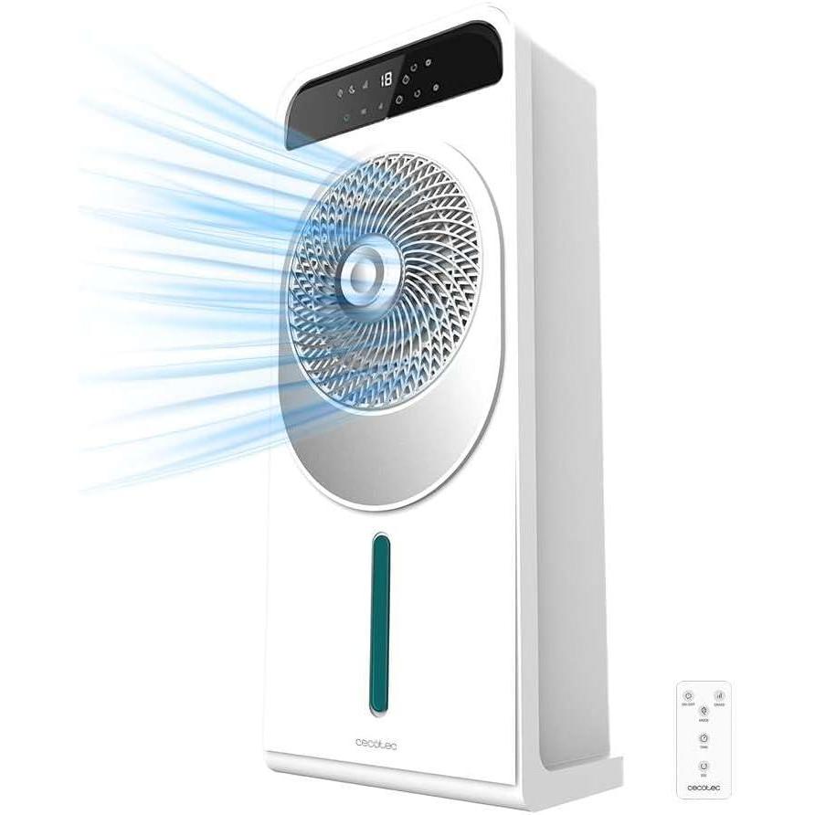 image:imageCecotec Refroidisseur vaporation EnergySilence 3500 Cool Compact 65 W Rservoir 35 L 3 Vitesses Oscillation 70 Roulettes Multidirectionnelles 2 Refroidisseurs Inclus5 L