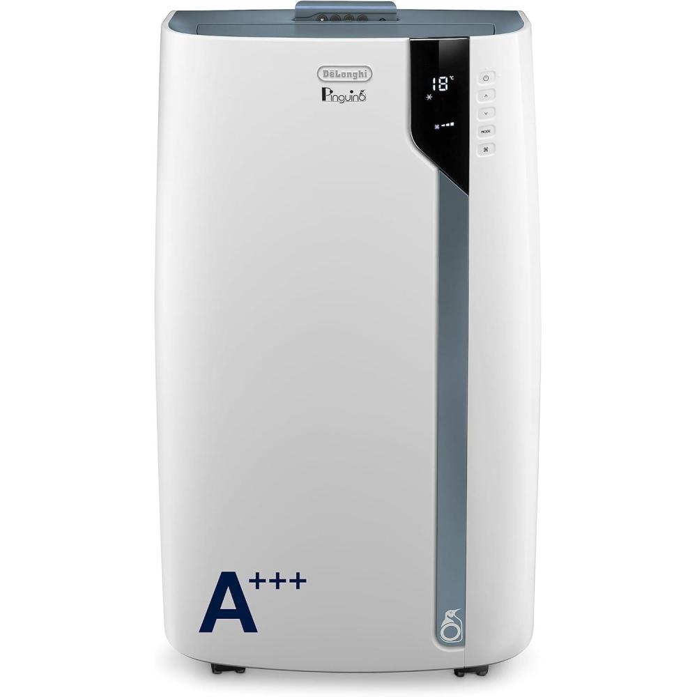 image:imageDeLonghi Pinguino PAC EX105 Climatiseur mobile avec technologie EcoRealFeel 10 000 BTUh pour pices jusqu 100 m fonction dshumidification et ventilation minuterie 24 heures classe