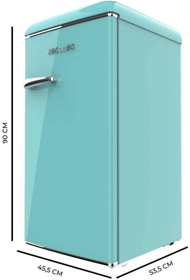 image:imageCecotec Mini Frigo Rfrigrateur Rtro Bolero CoolMarket TT Origin 110 Noir E Mini Frigo Rtro avec une capacit de 110L Classe E Icebox LED intrieur Poigne Chrome Plateaux en VerreVert