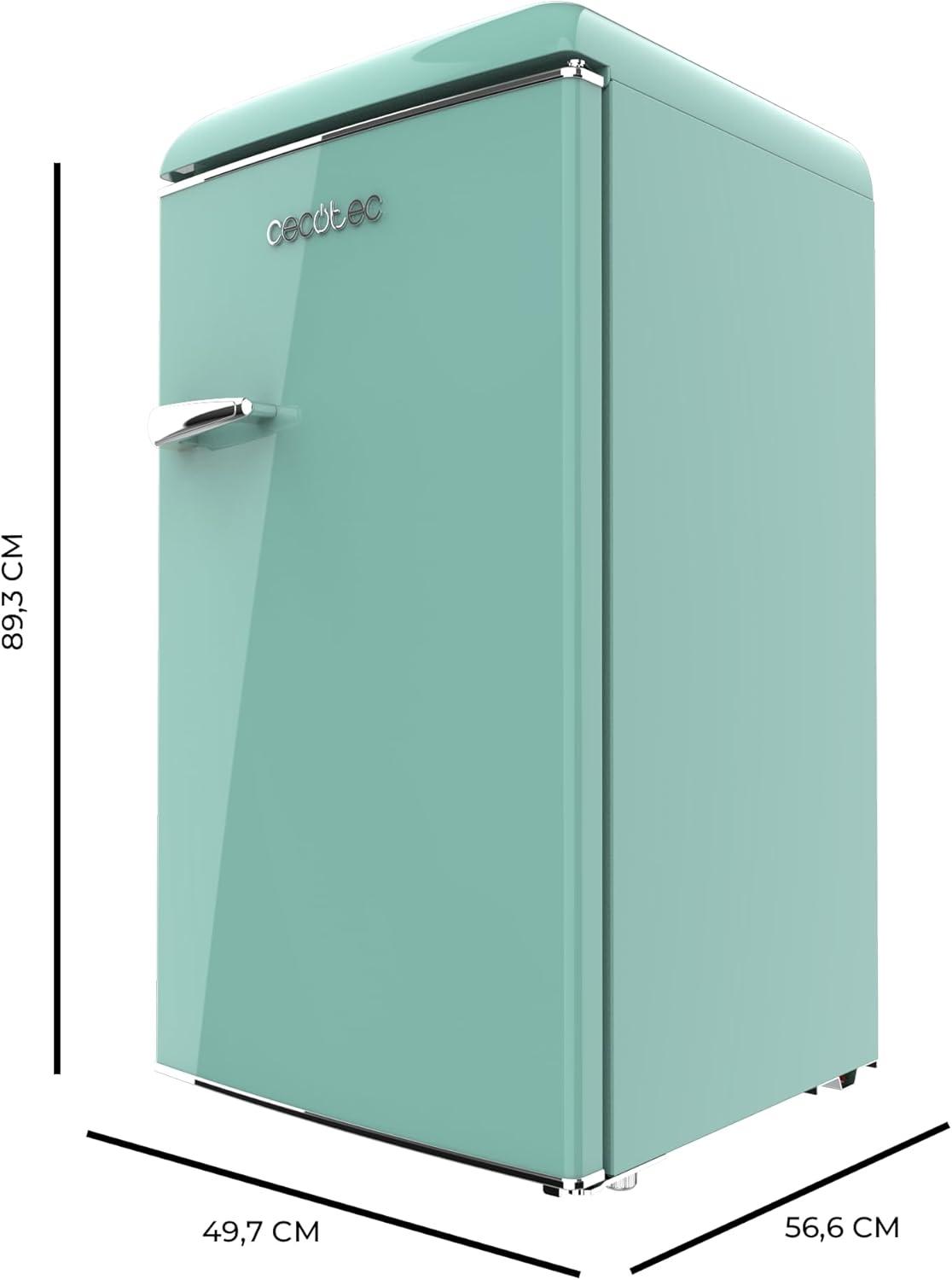 image:imageCecotec Mini Frigo Rfrigrateur Rtro Bolero CoolMarket TT Origin 110 Noir E Mini Frigo Rtro avec une capacit de 110L Classe E Icebox LED intrieur Poigne Chrome Plateaux en VerreVert