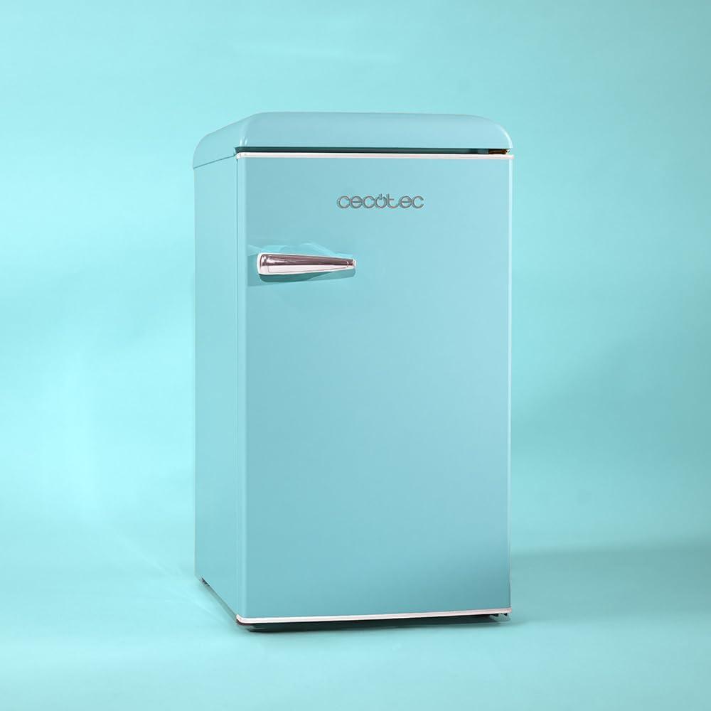 image:imageCecotec Mini Frigo Rfrigrateur Rtro Bolero CoolMarket TT Origin 110 Noir E Mini Frigo Rtro avec une capacit de 110L Classe E Icebox LED intrieur Poigne Chrome Plateaux en VerreBleu