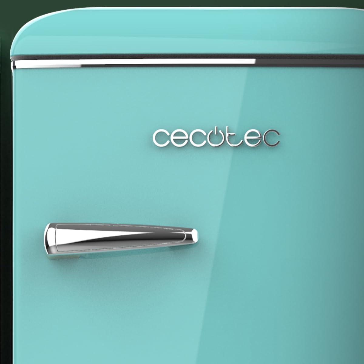 image:imageCecotec Mini Frigo Rfrigrateur Rtro Bolero CoolMarket TT Origin 110 Noir E Mini Frigo Rtro avec une capacit de 110L Classe E Icebox LED intrieur Poigne Chrome Plateaux en VerreVert