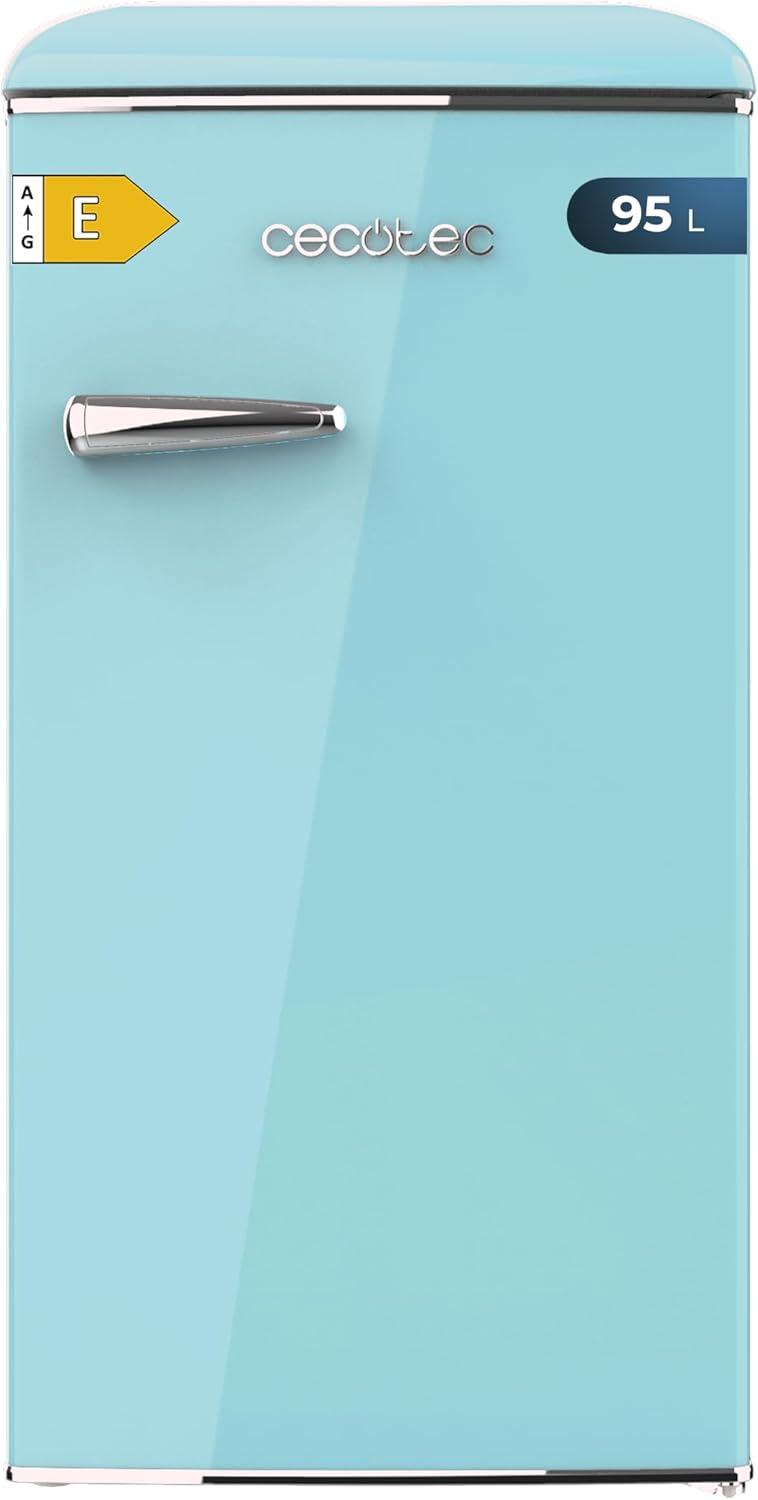 image:imageCecotec Mini Frigo Rfrigrateur Rtro Bolero CoolMarket TT Origin 110 Noir E Mini Frigo Rtro avec une capacit de 110L Classe E Icebox LED intrieur Poigne Chrome Plateaux en VerreBleu