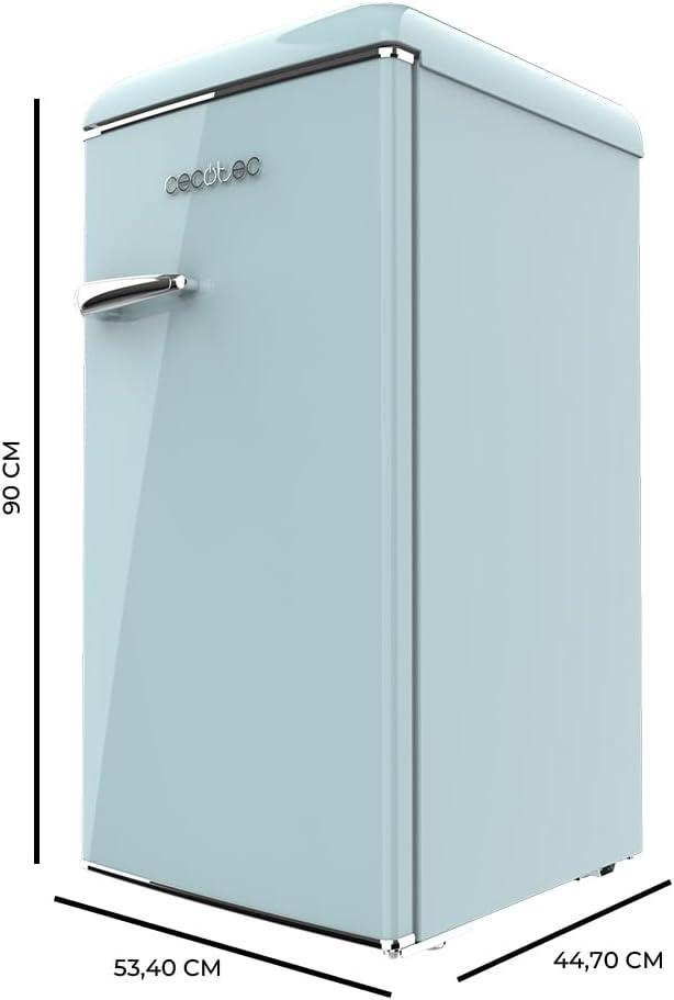 image:imageCecotec Mini Frigo Rfrigrateur Rtro Bolero CoolMarket TT Origin 110 Noir E Mini Frigo Rtro avec une capacit de 110L Classe E Icebox LED intrieur Poigne Chrome Plateaux en VerreBleu