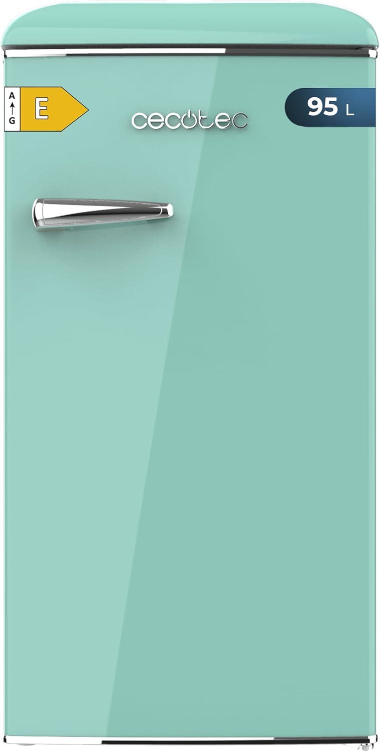 image:imageCecotec Mini Frigo Rfrigrateur Rtro Bolero CoolMarket TT Origin 110 Noir E Mini Frigo Rtro avec une capacit de 110L Classe E Icebox LED intrieur Poigne Chrome Plateaux en VerreVert