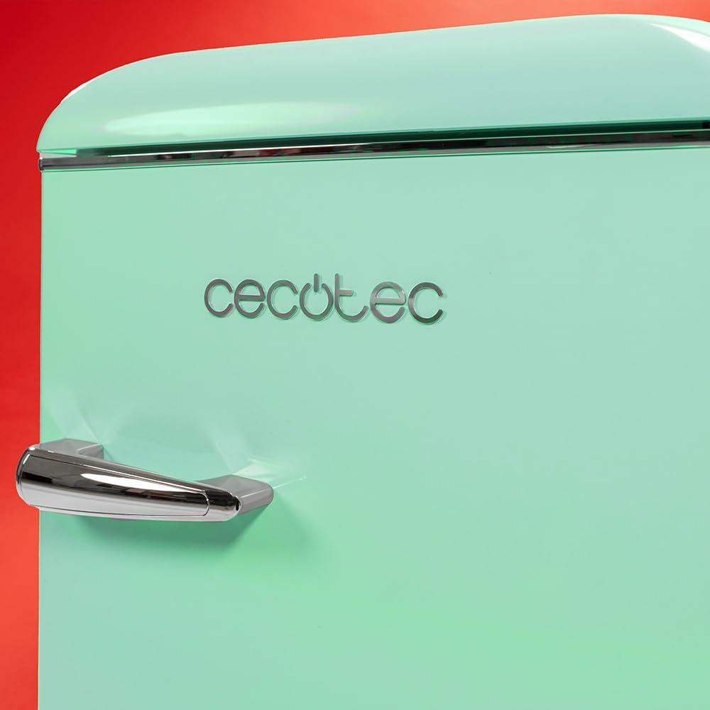 image:imageCecotec Mini Frigo Rfrigrateur Rtro Bolero CoolMarket TT Origin 110 Noir E Mini Frigo Rtro avec une capacit de 110L Classe E Icebox LED intrieur Poigne Chrome Plateaux en VerreVert