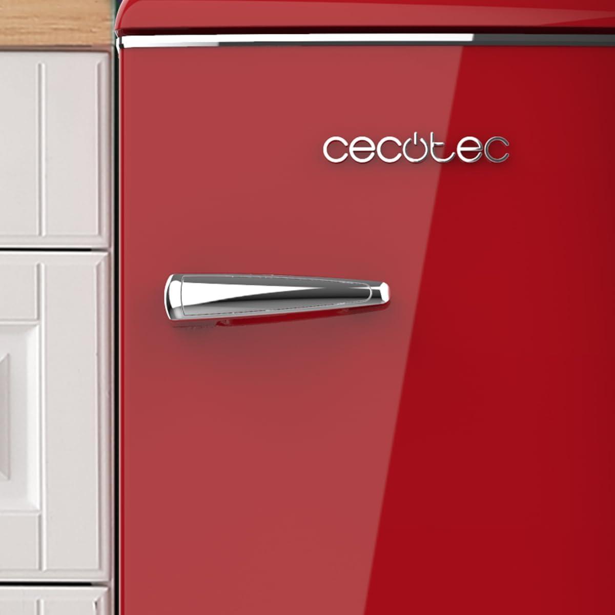 image:imageCecotec Mini Frigo Rfrigrateur Rtro Bolero CoolMarket TT Origin 110 Noir E Mini Frigo Rtro avec une capacit de 110L Classe E Icebox LED intrieur Poigne Chrome Plateaux en VerreRouge