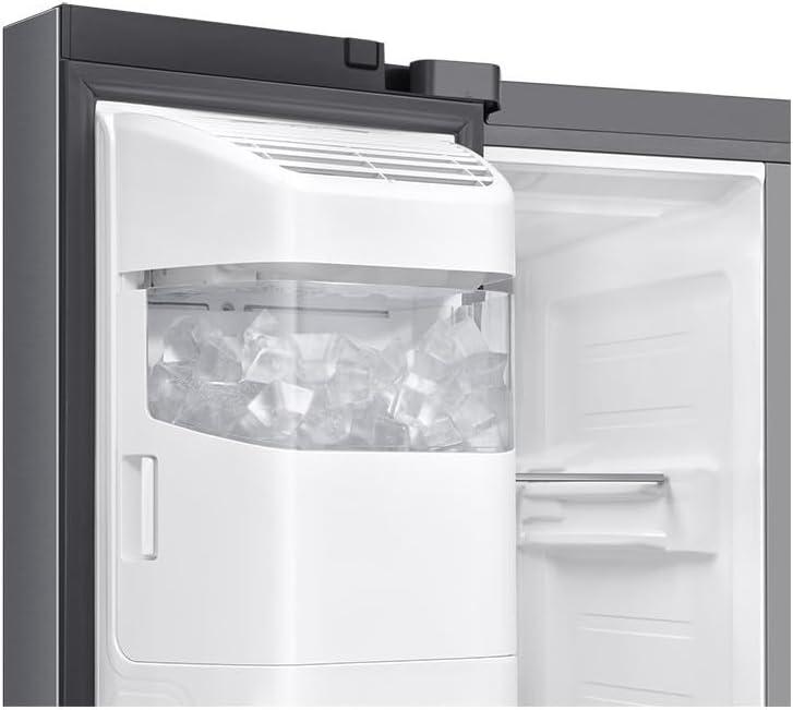 image:imageSamsung RS70F64KETEF Rfrigrateur amricain 640L SidebySide inox Platinum distributeur eauglaons WiFi Froid ventil