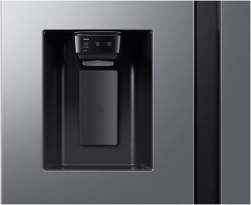 image:imageSamsung RS70F64KETEF Rfrigrateur amricain 640L SidebySide inox Platinum distributeur eauglaons WiFi Froid ventil