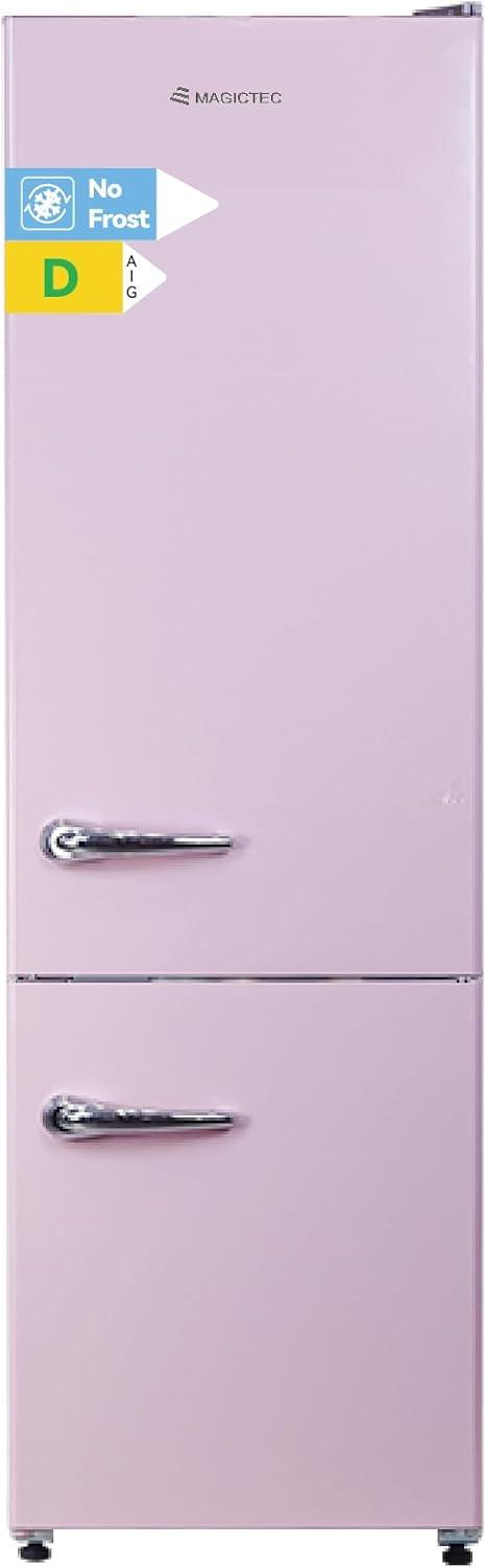 image:imagemagictec Frigo vintageRetro rfrigrateur congelateur 120 L 88 L32 L congelateur Low Frost Combinaison refrigerateur conglateur Design vintage clairage LED Vert matchaRose