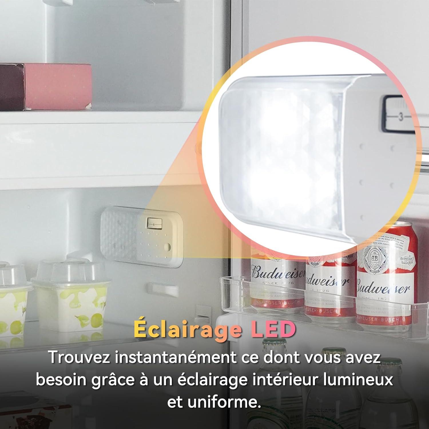 image:imagemagictec Frigo vintageRetro rfrigrateur congelateur 120 L 88 L32 L congelateur Low Frost Combinaison refrigerateur conglateur Design vintage clairage LED Vert matchaRose