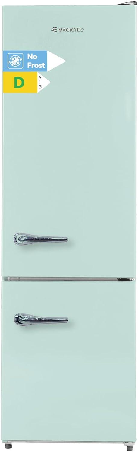 image:imagemagictec Frigo vintageRetro rfrigrateur congelateur 120 L 88 L32 L congelateur Low Frost Combinaison refrigerateur conglateur Design vintage clairage LED Vert matchaVert Matcha