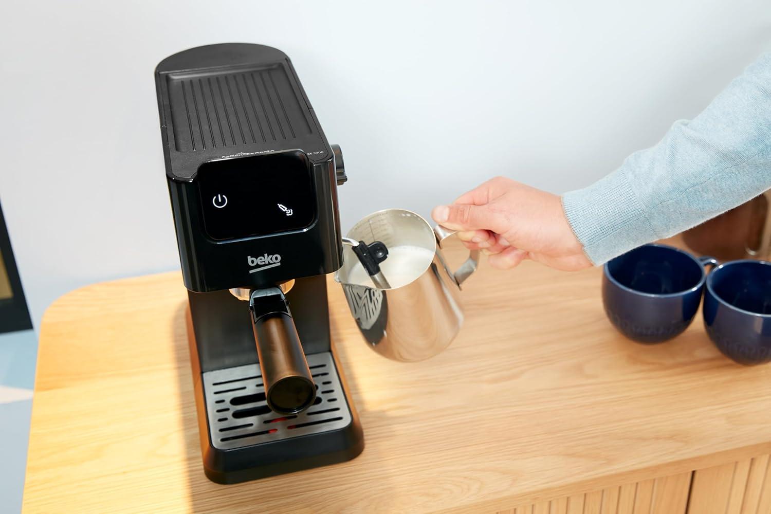 image:imageBEKO Machine Expresso manuelle avec buse vapeur Noir