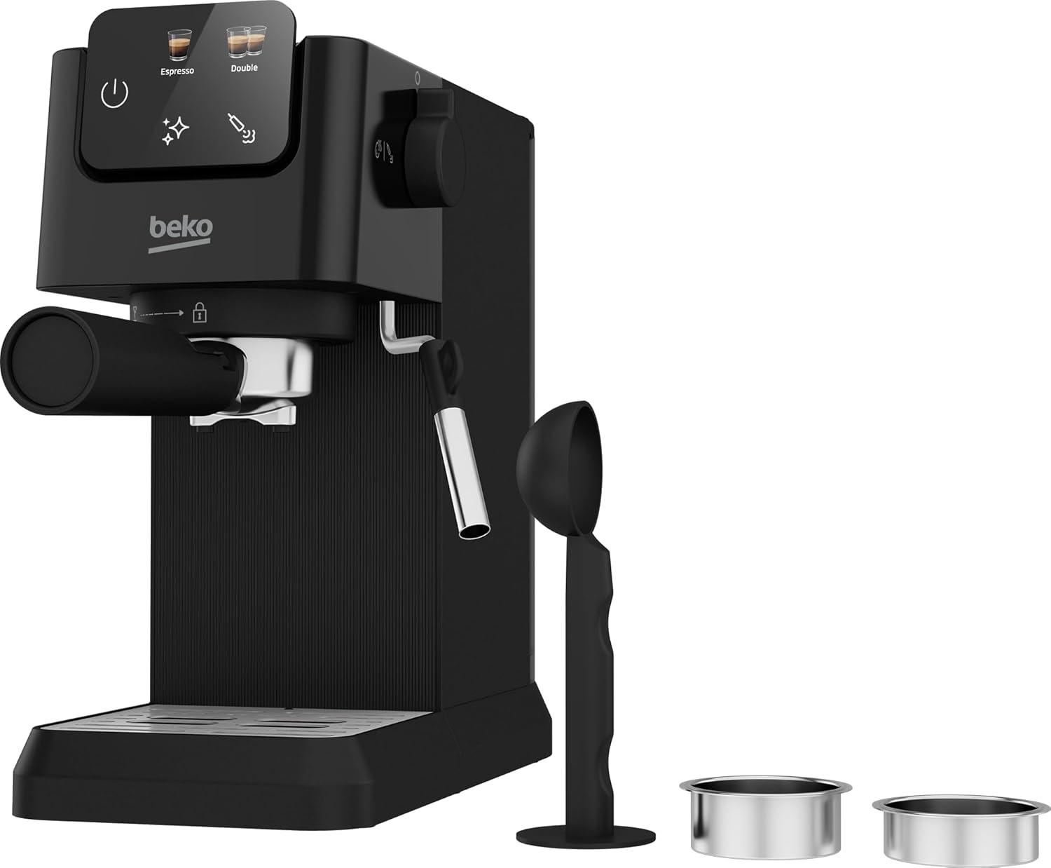 image:imageBEKO Machine Expresso manuelle avec buse vapeur Noir