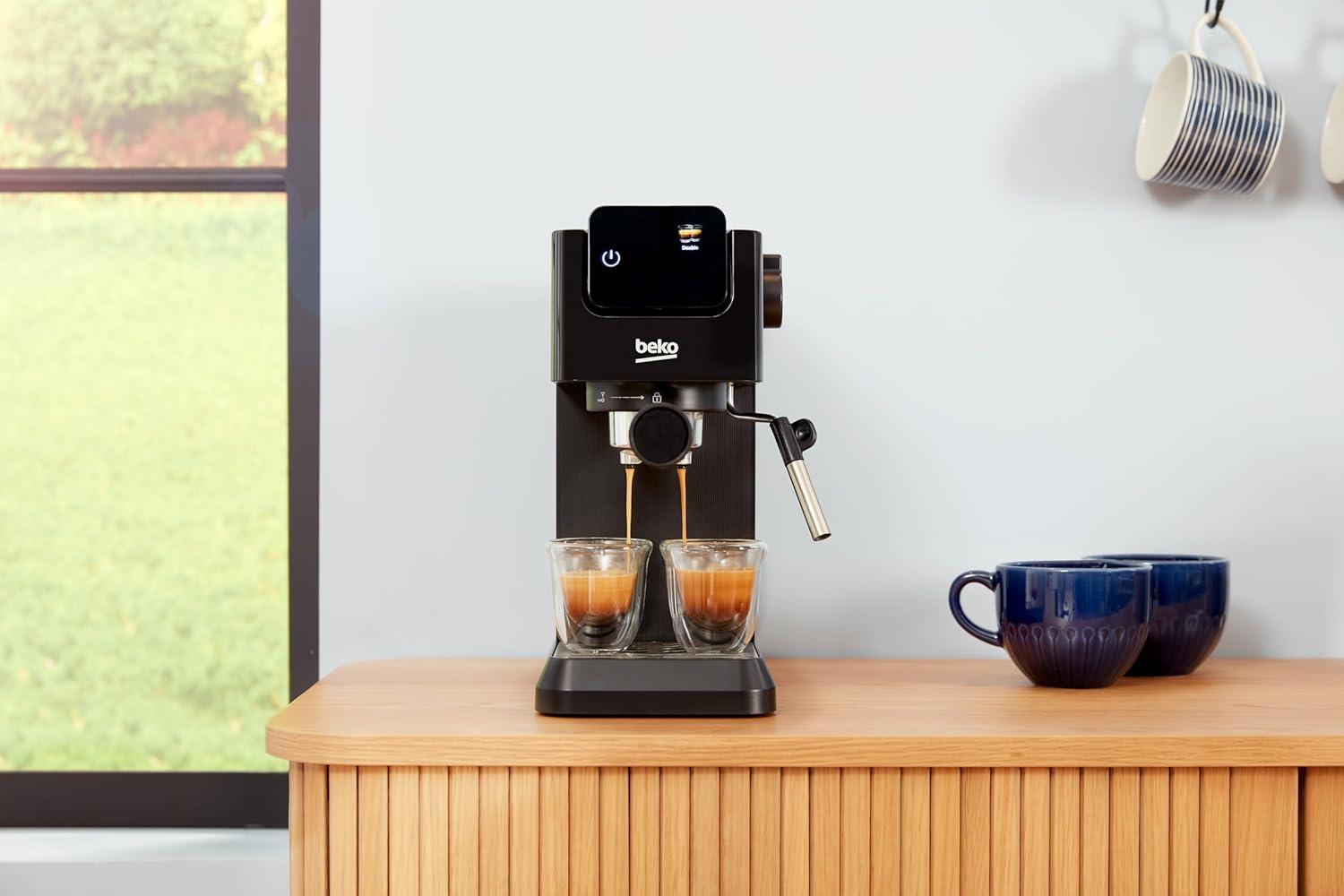 image:imageBEKO Machine Expresso manuelle avec buse vapeur Noir
