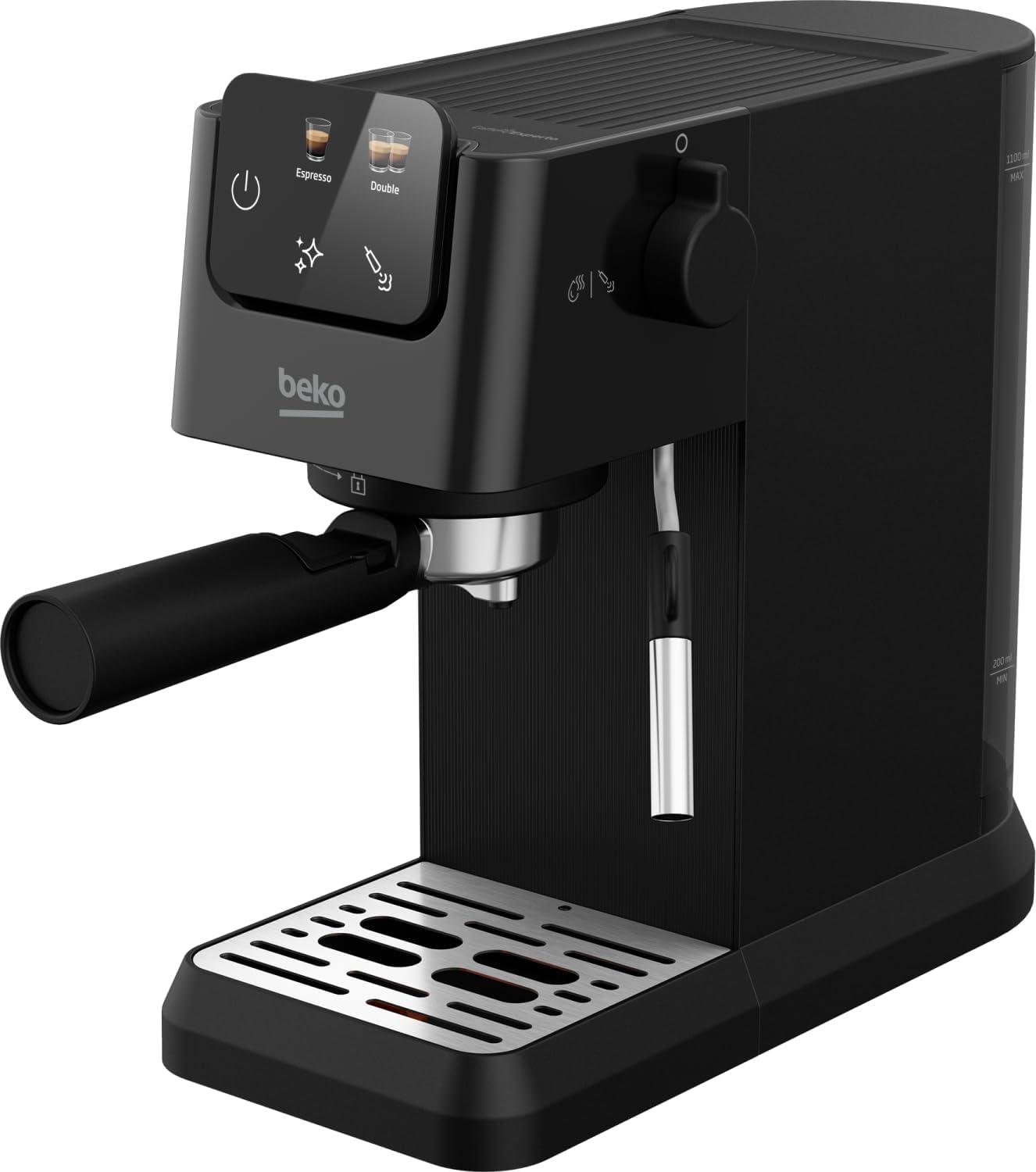image:imageBEKO Machine Expresso manuelle avec buse vapeur Noir