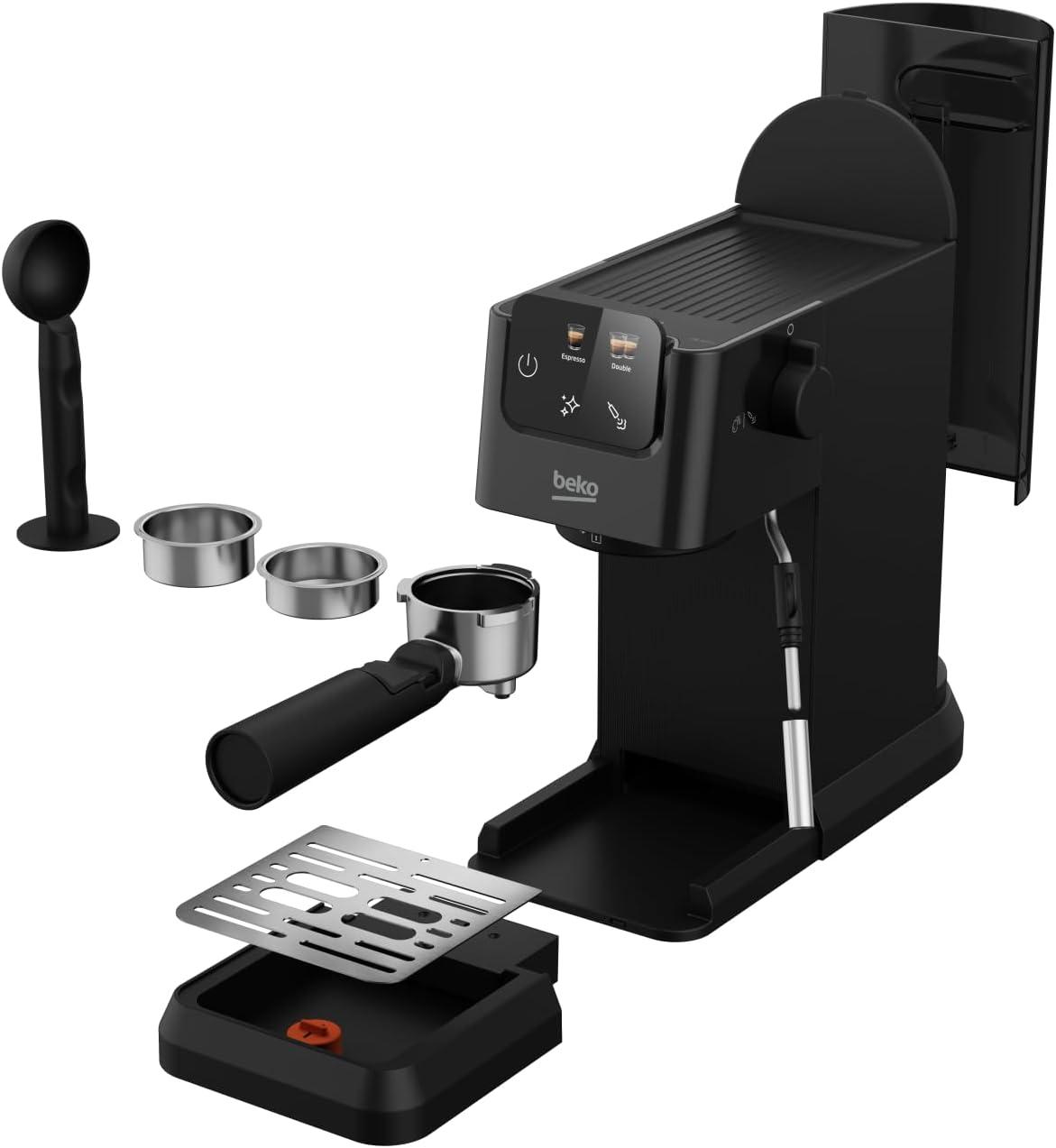 image:imageBEKO Machine Expresso manuelle avec buse vapeur Noir