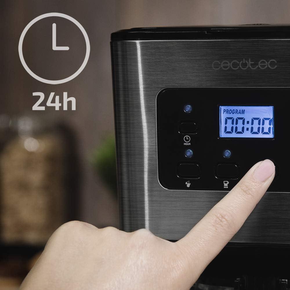 image:imageCecotec Cafetire Filtre Coffee 56 Time 800W de Puissance Programmez votre caf Inox cran LCD Bec Antigoutte Capacit 13L pour 12 Tasses Arrt Automatique Rservoir avec fentre12 Tazas Programable