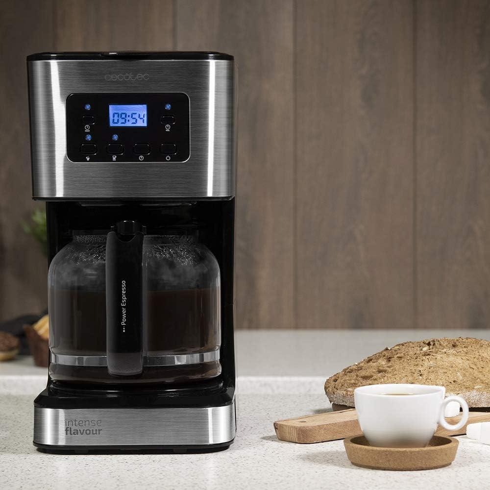 image:imageCecotec Cafetire Filtre Coffee 56 Time 800W de Puissance Programmez votre caf Inox cran LCD Bec Antigoutte Capacit 13L pour 12 Tasses Arrt Automatique Rservoir avec fentre12 Tazas Programable