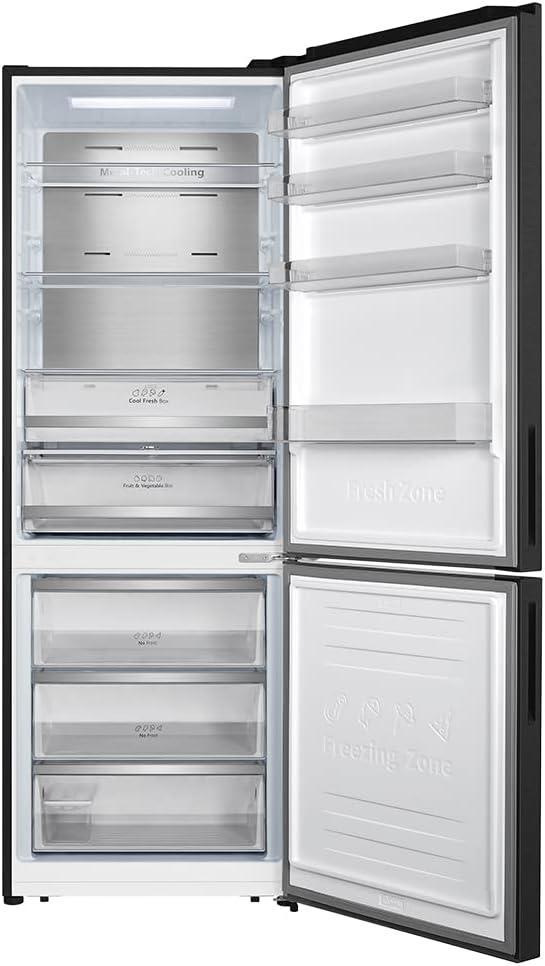 image:imageCecotec Rfrigrateur Combi 2 Portes Bolero CoolMarket Combi 495 Inox E 495 L Hauteur 200 cm et 70 cm de Largeur Basse Consommation Systme Multi Air Flow Total No Frost Multi CoolingDark Inox