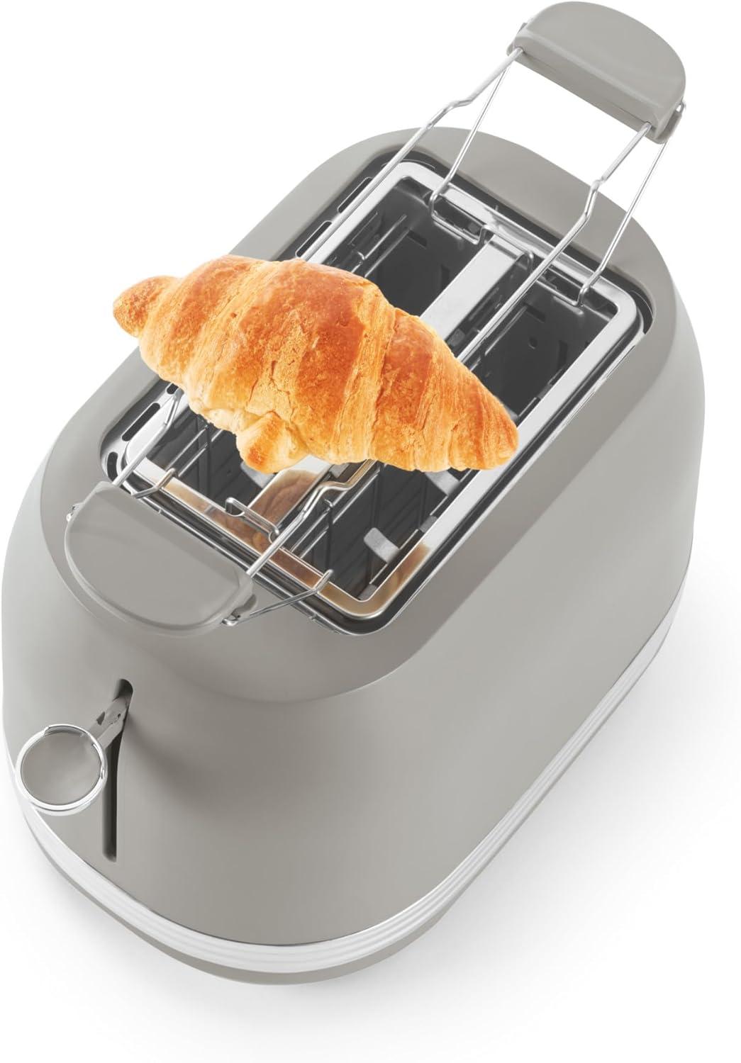 image:imageSalter Rise Machine caf filtre Cafetire filtre instantane carafe en verre 15L indicateur de niveau deau cuillre doseuse espresso arrt automatique 900W taupeGrillepain 2 tranches