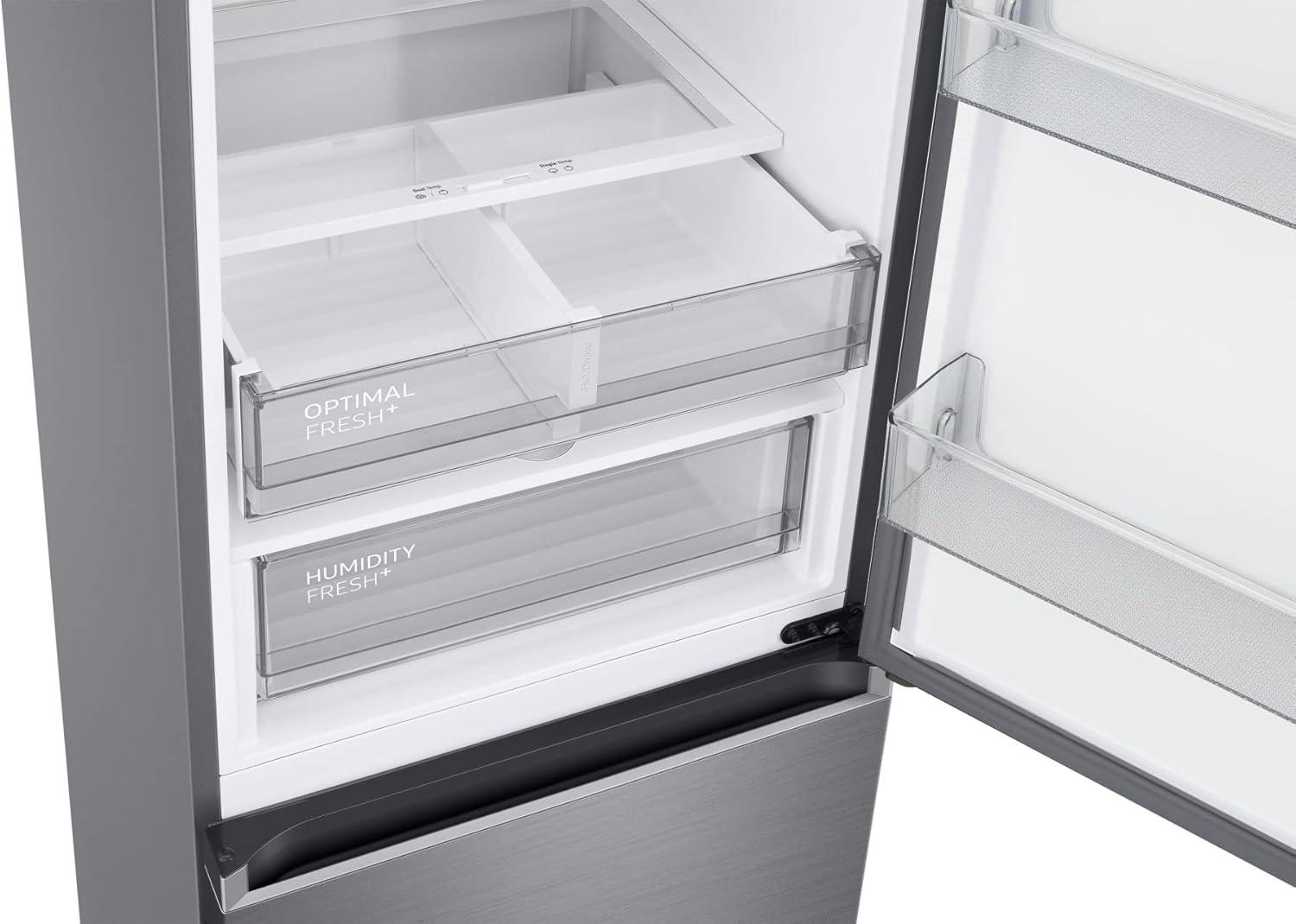 image:imageSamsung EcoFlex AI Rfrigrateur Combin WiFi SpaceMax Moteur Digital Inverter Garanti 20 Ans Total No Frost Twin Cooling Plus 387 LSilver