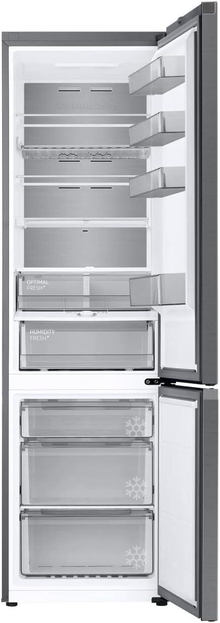 image:imageSamsung EcoFlex AI Rfrigrateur Combin WiFi SpaceMax Moteur Digital Inverter Garanti 20 Ans Total No Frost Twin Cooling Plus 387 LSilver