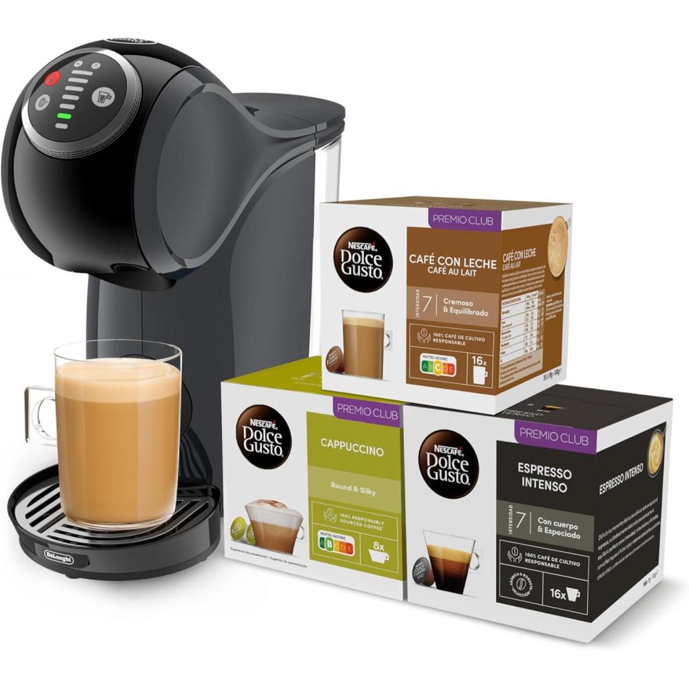 image:imageDeLonghi Nescaf Dolce Gusto Genio S Plus EDG315B Machine caf automatique machine caf capsules espresso Boost cappuccino arrt automatique dconomie dnergie pression de 15 bars noir
