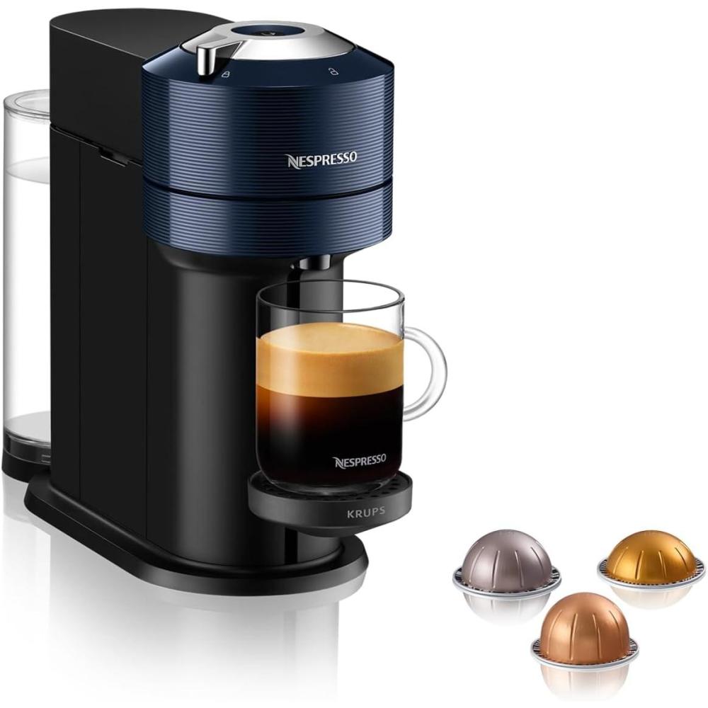 image:imageMachine  Caf Nespresso Krups Vertuo Next Noir Mat Cafetire  Capsules YY4606FDBleu
