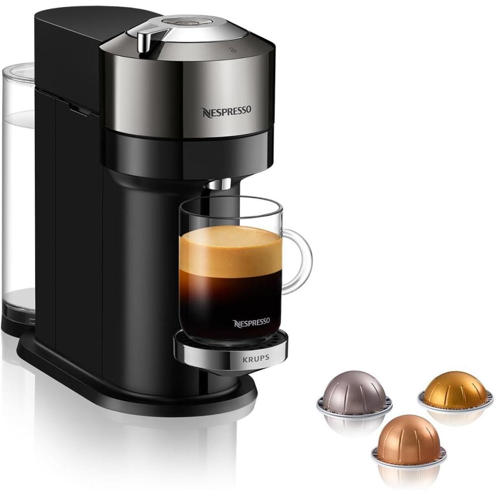 image:imageMachine  Caf Nespresso Krups Vertuo Next Noir Mat Cafetire  Capsules YY4606FDChrome