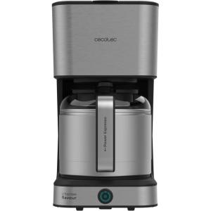 Cecotec Cafetière à Filtre Coffee 56 Time, 800W de Puissance, Programmez votre café, Inox, Écran LCD, Bec Anti-goutte, Capacité 1,3L pour 12 Tasses, Arrêt Automatique, Réservoir avec fenêtre(10 Tazas | Mantiene Caliente)