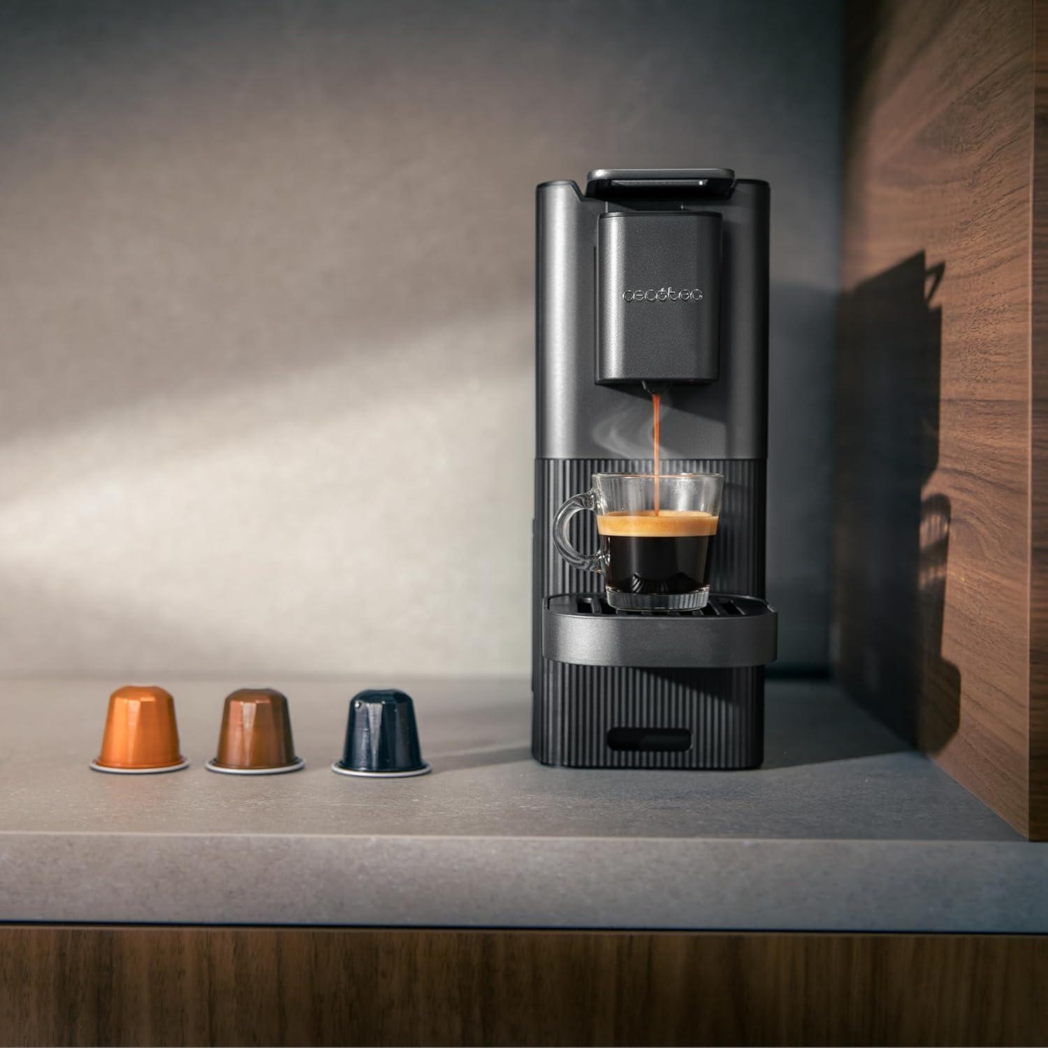 image:imageCecotec Cafetire Capsules Power Caps 20 1400W 20Bars Thermoblock Compatible Capsules Nespresso Rservoir dEau 700ml Arrt Automatique Hauteur Rglable Filtre Amovible 2Modes Antidrapant