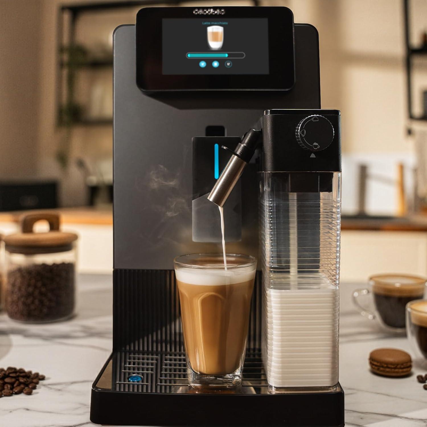 image:imageCecotec Machine Caf Expresso Superautomatique Cremmaet Latte Art 1500W 19 Bars Thermoblock 6 Boissons Rservoir de Caf 150g Moulin Conique AutoNettoyage Rservoir dEau 11L et Lait 400mlCremmaet Latte Art