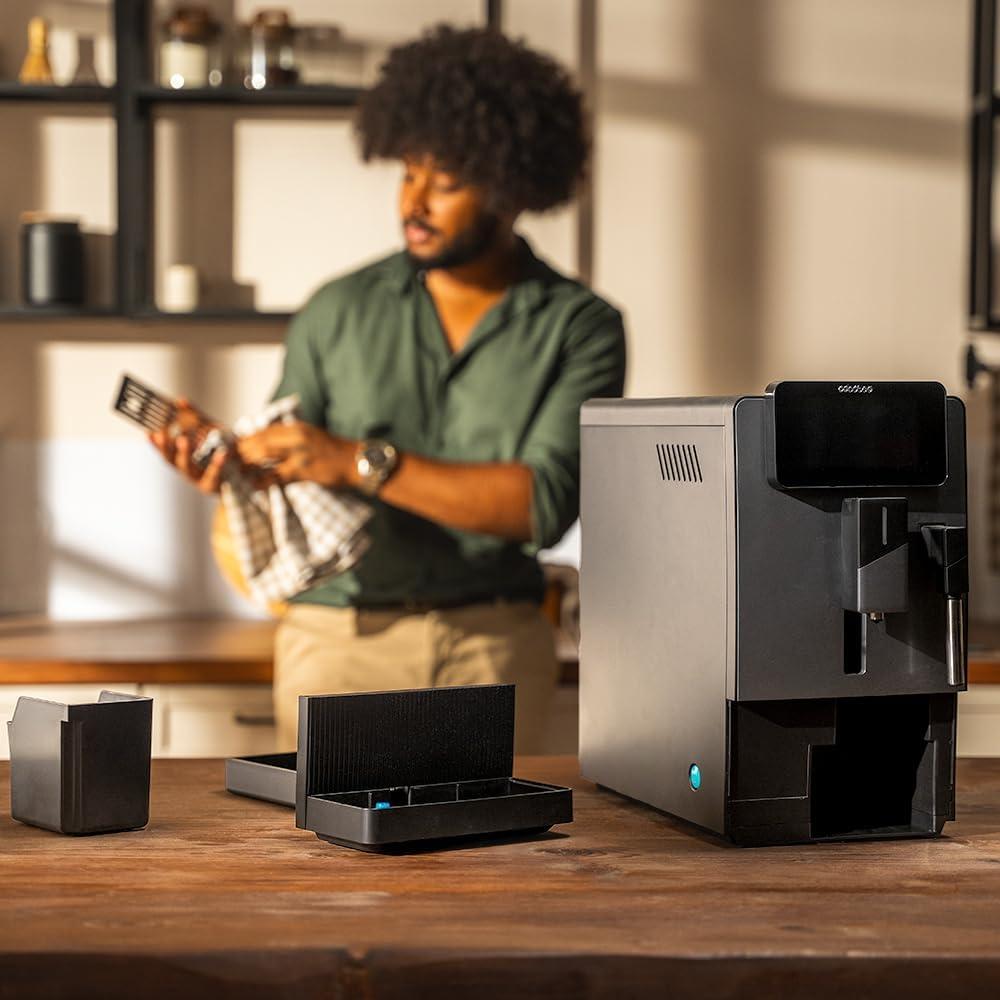 image:imageCecotec Machine Caf Expresso Superautomatique Cremmaet Latte Art 1500W 19 Bars Thermoblock 6 Boissons Rservoir de Caf 150g Moulin Conique AutoNettoyage Rservoir dEau 11L et Lait 400mlCremmaet Steam