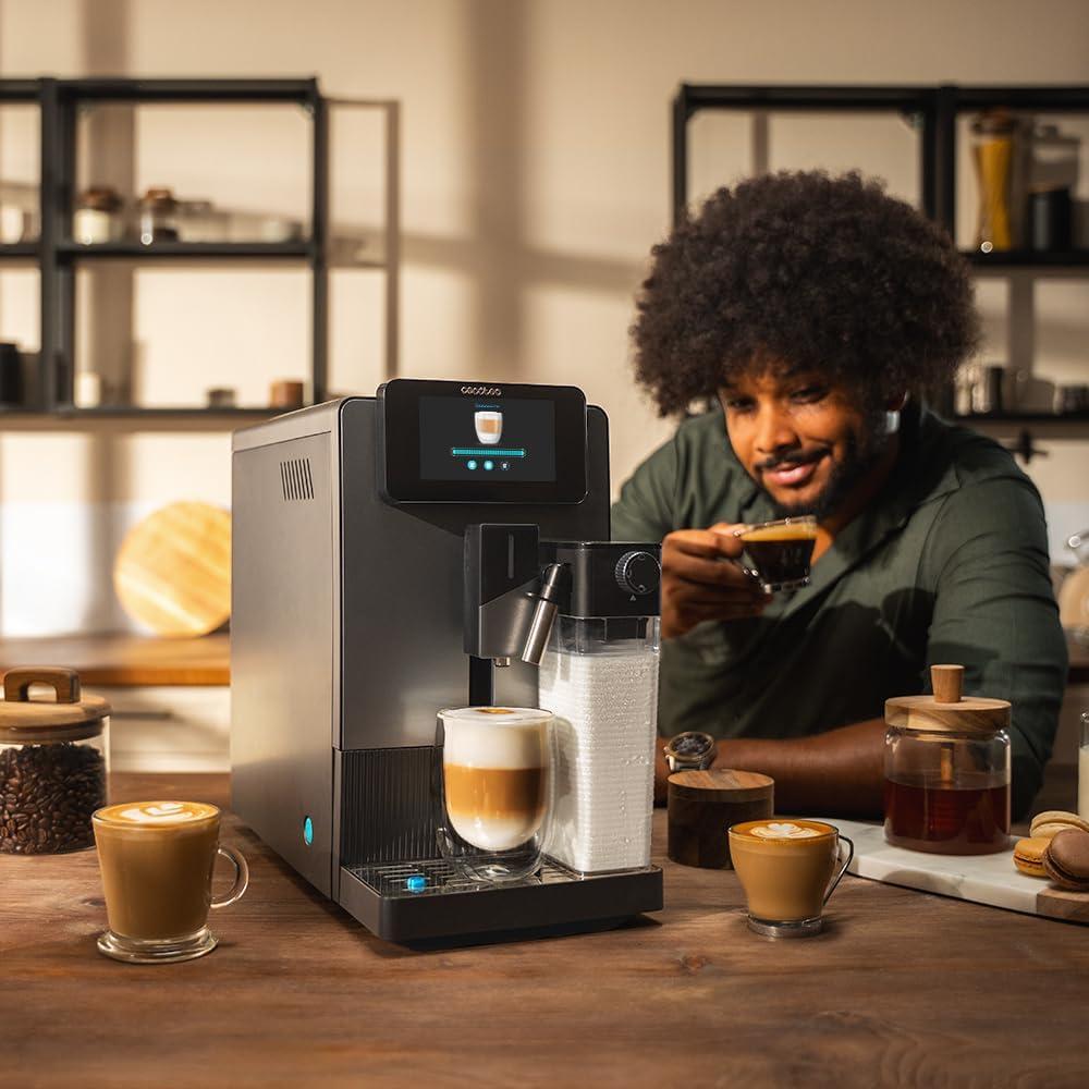 image:imageCecotec Machine Caf Expresso Superautomatique Cremmaet Latte Art 1500W 19 Bars Thermoblock 6 Boissons Rservoir de Caf 150g Moulin Conique AutoNettoyage Rservoir dEau 11L et Lait 400mlCremmaet Latte Touch