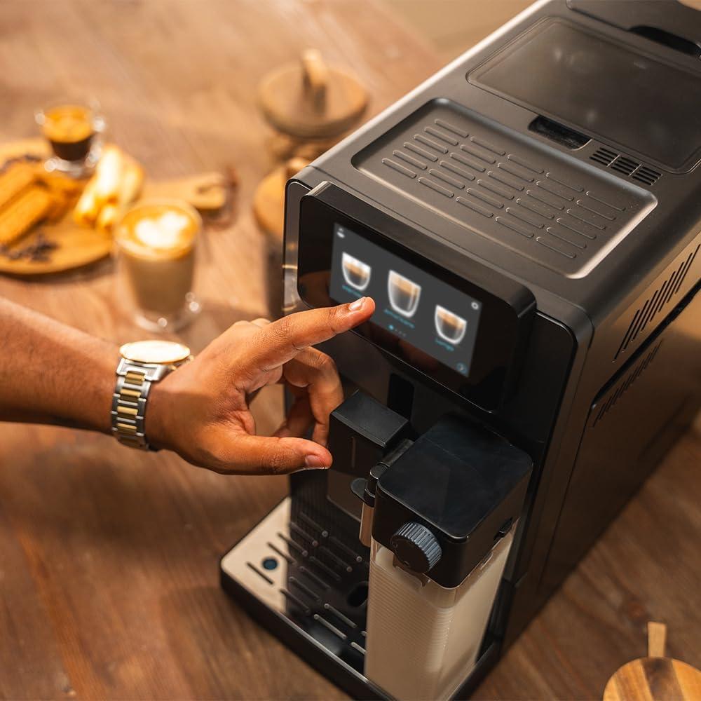 image:imageCecotec Machine Caf Expresso Superautomatique Cremmaet Latte Art 1500W 19 Bars Thermoblock 6 Boissons Rservoir de Caf 150g Moulin Conique AutoNettoyage Rservoir dEau 11L et Lait 400mlCremmaet Latte Touch